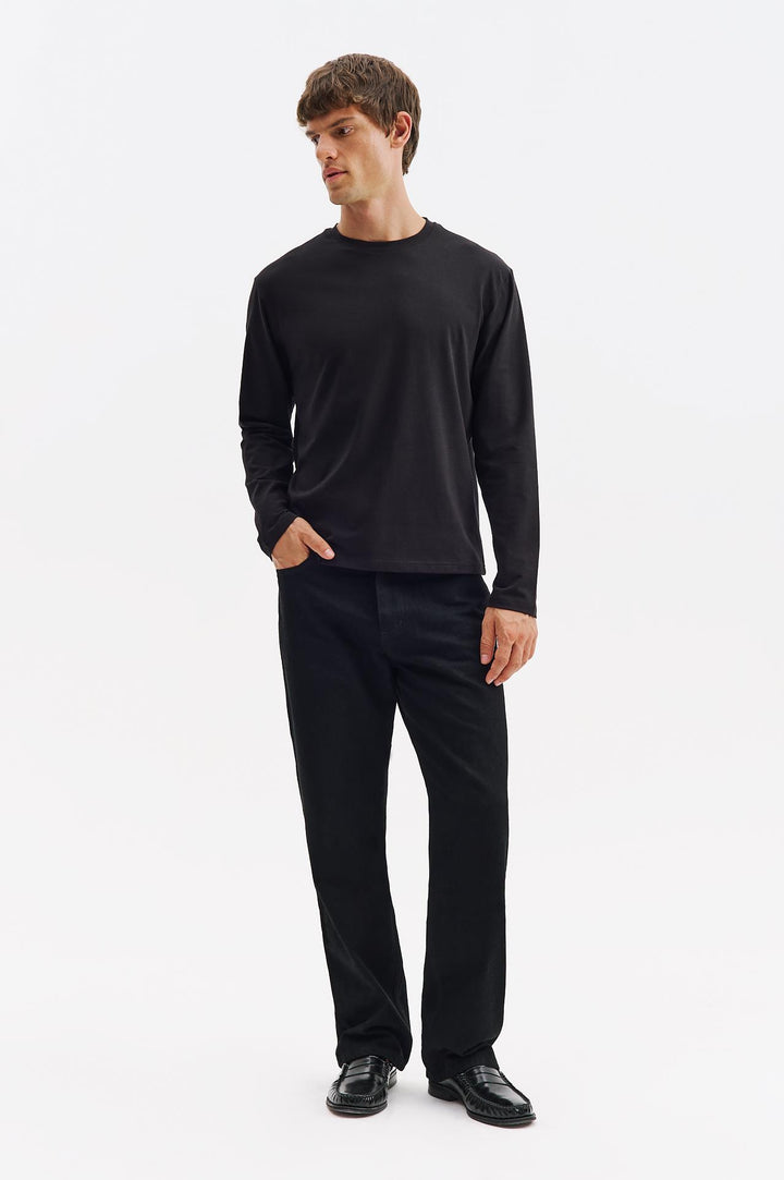 Giesto T-shirt à manches longues Regular Fit Noir - Noir