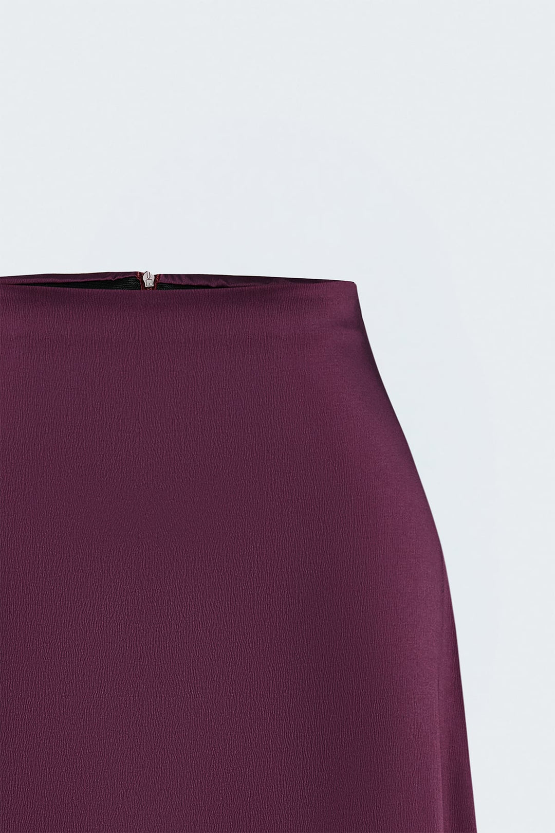 Sateen Jupe longue en satin - Prune