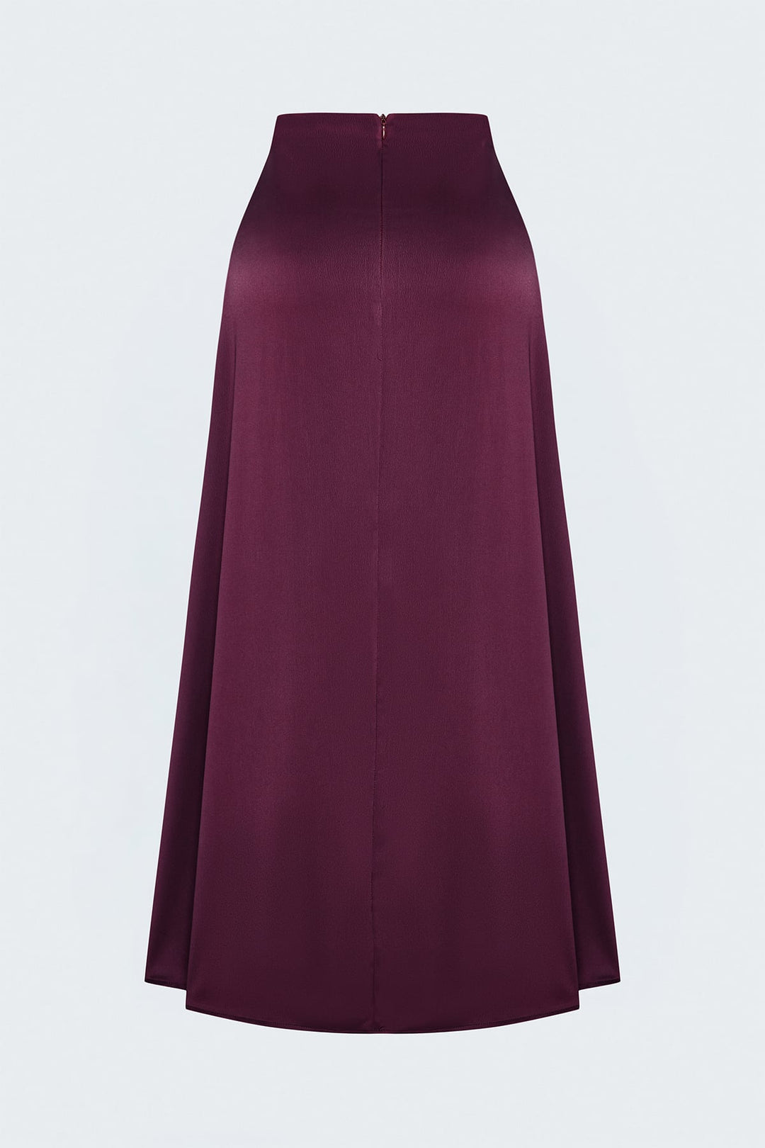 Sateen Jupe longue en satin - Prune
