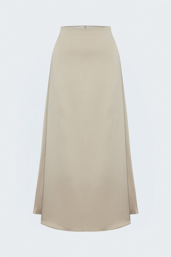 Sateen Jupe longue en satin - Pierre