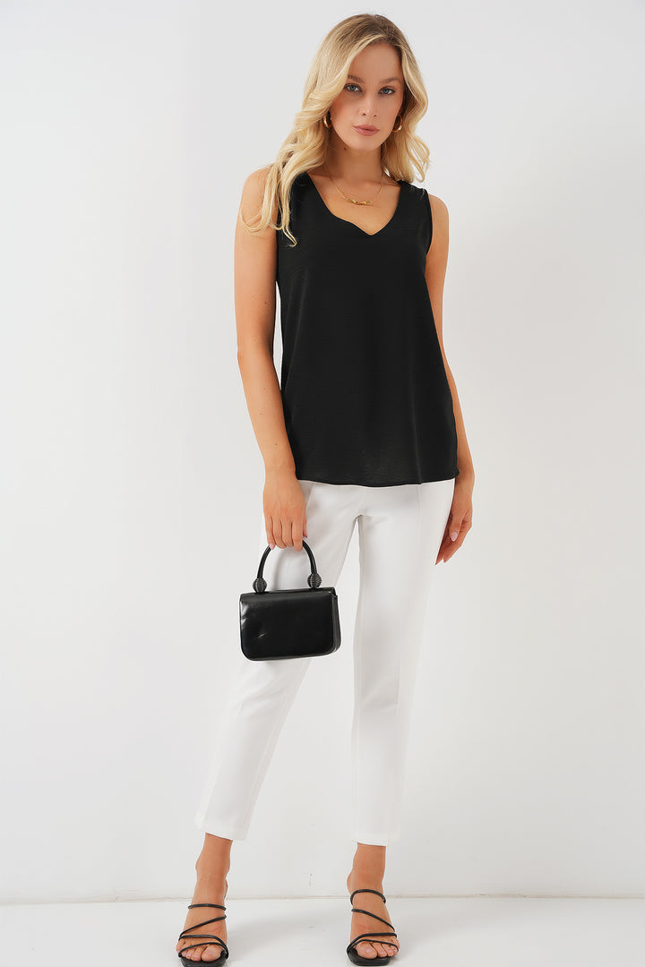 Bigdart Blouse sans manches en V 950 - Noir
