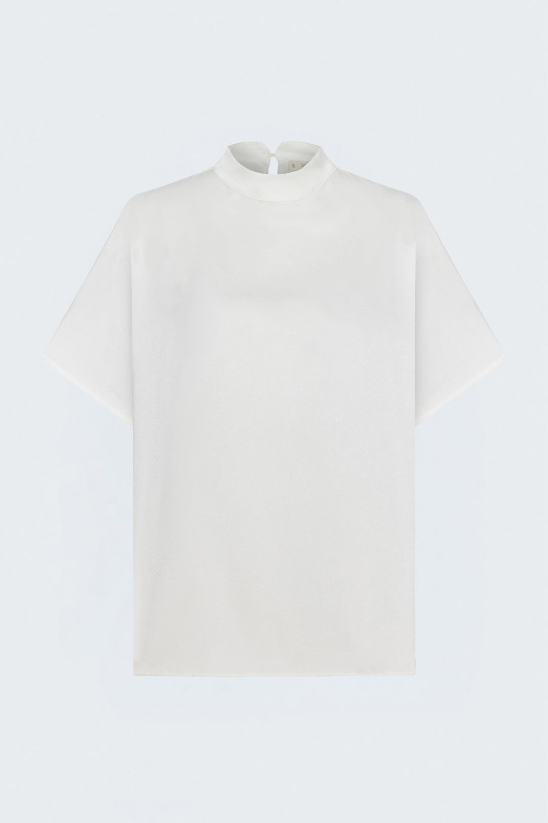 Sateen Blouse à Manches Chauve-souris - Écru