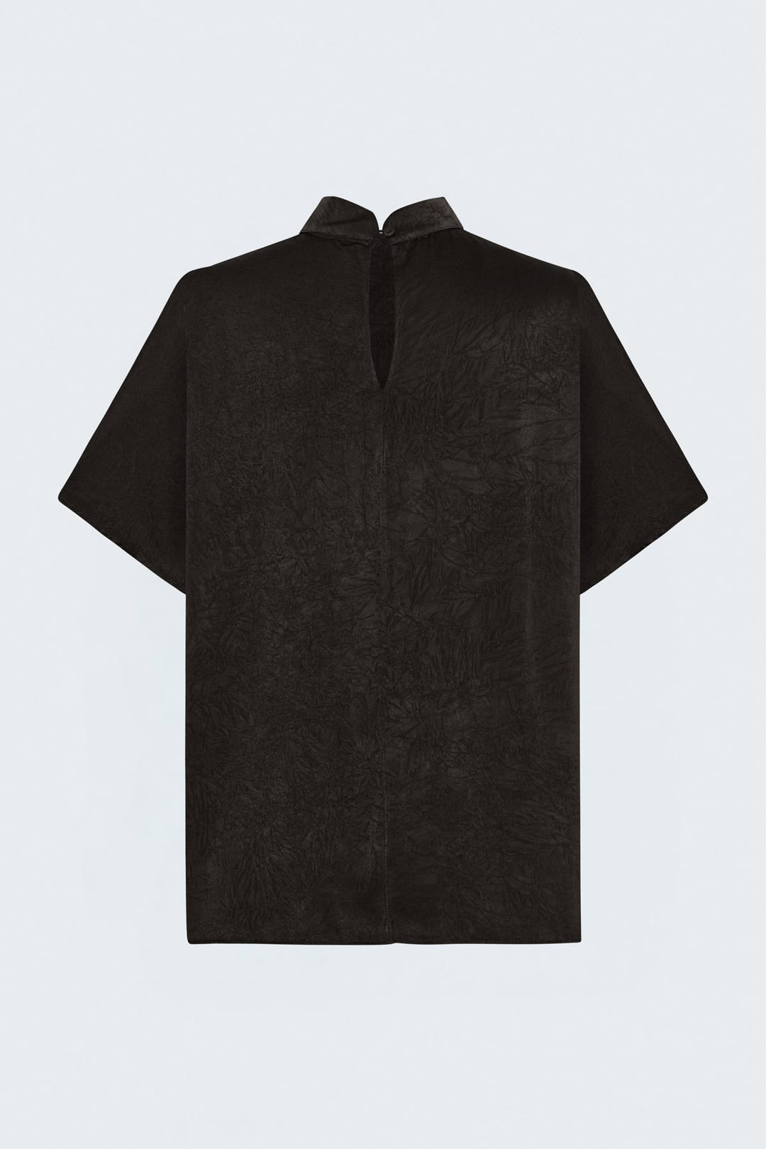 Sateen Blouse à manches chauve-souris - Marron