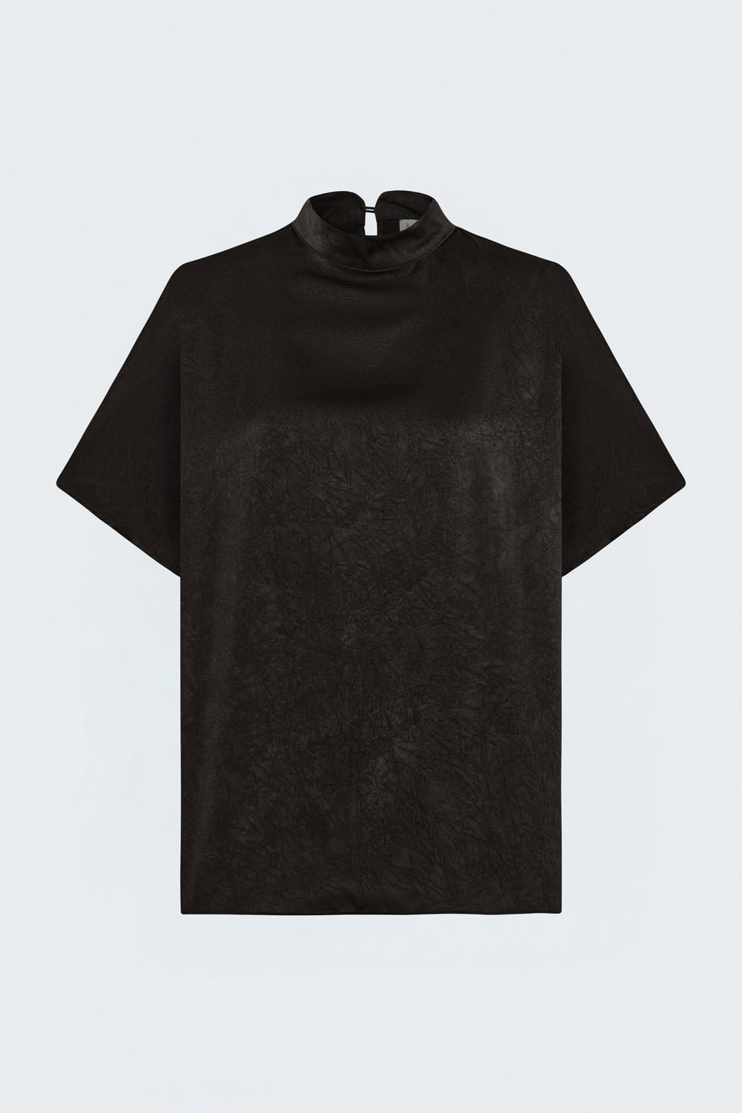 Sateen Blouse à manches chauve-souris - Marron