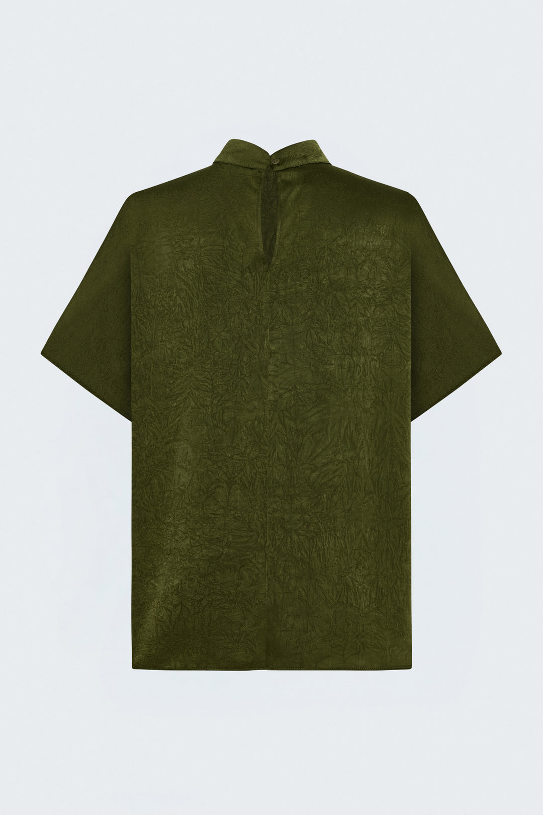 Sateen Blouse à Manches Chauve-souris - Vert