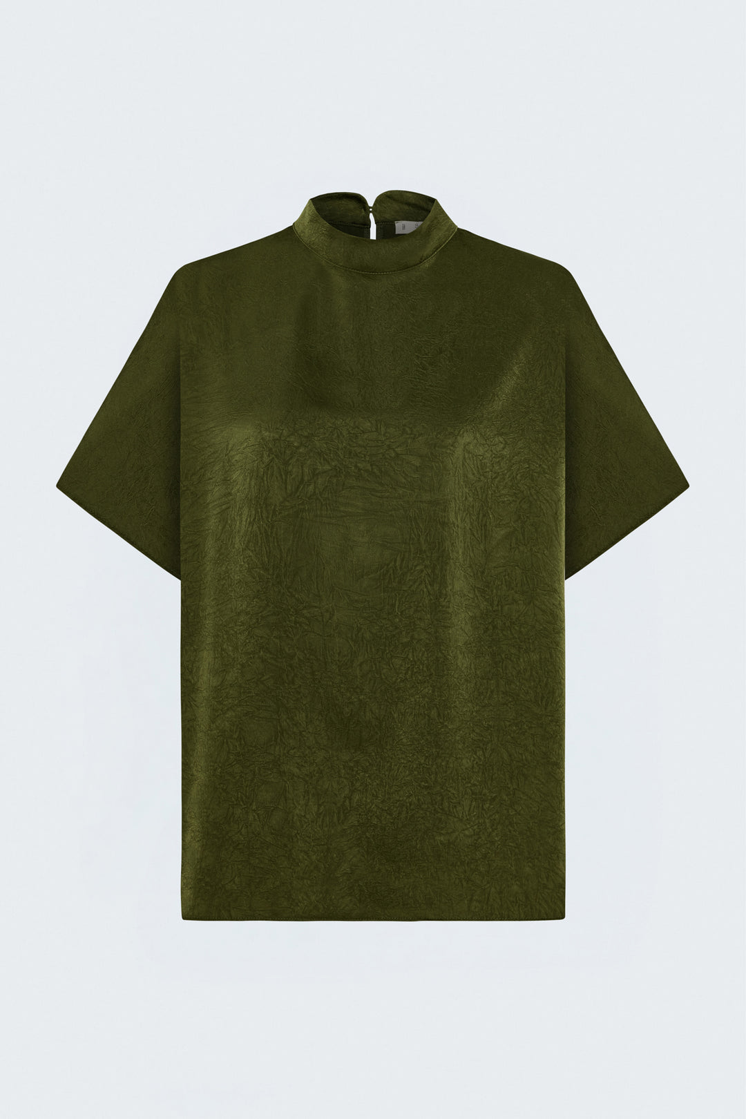Sateen Blouse à Manches Chauve-souris - Vert