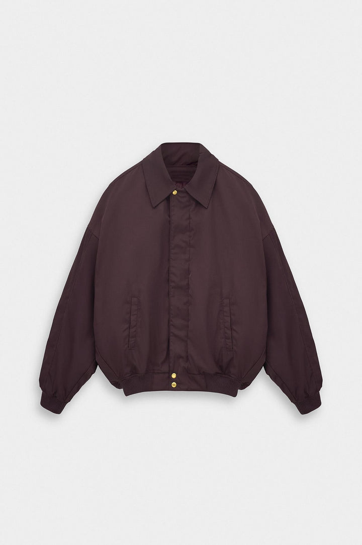 Giesto Veste bomber bordeaux à manches chauve-souris - Bordeaux