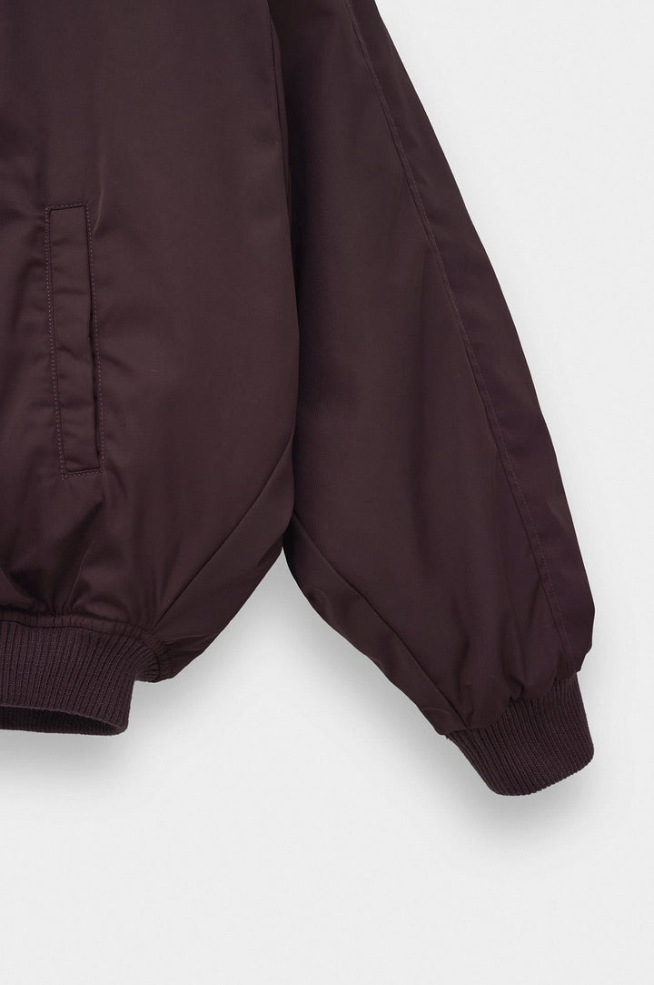 Giesto Veste bomber bordeaux à manches chauve-souris - Bordeaux