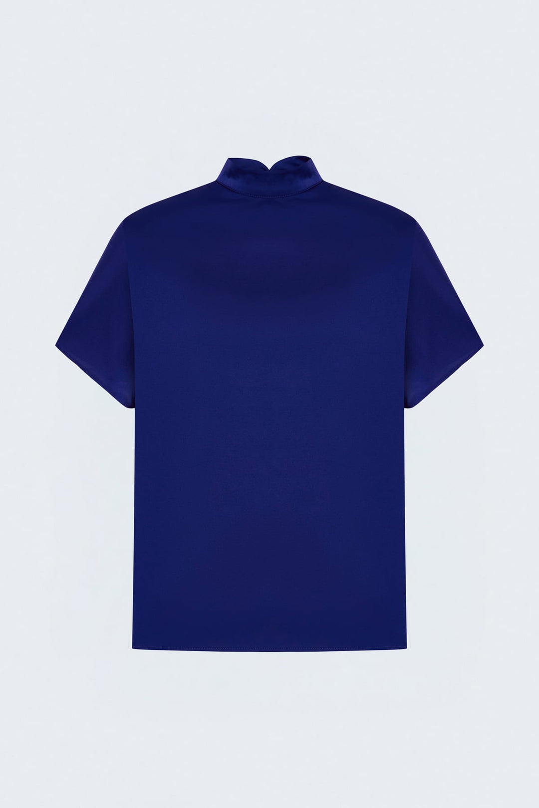 Sateen Tunique ample à manches chauve-souris - Bleu roi