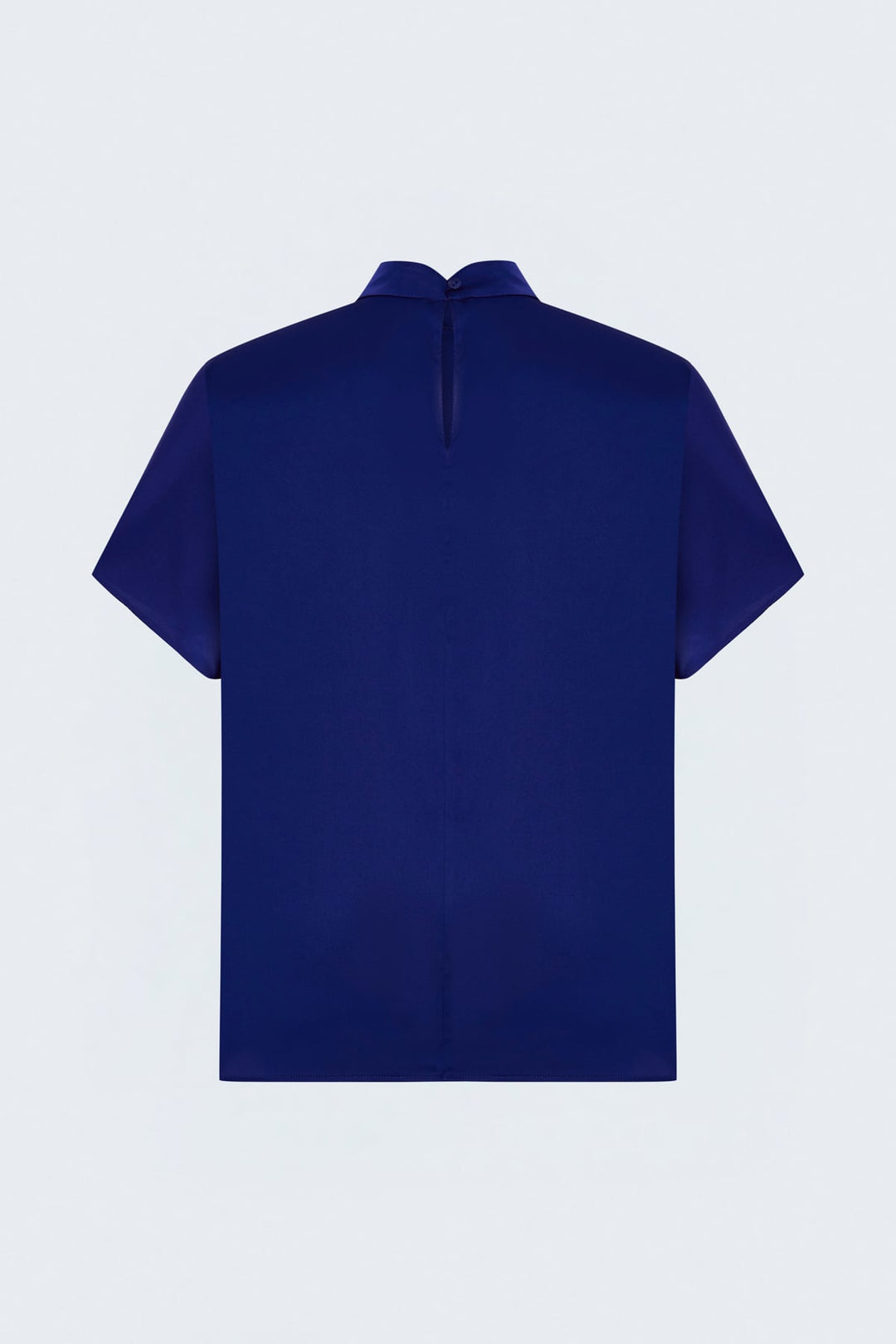 Sateen Tunique ample à manches chauve-souris - Bleu roi