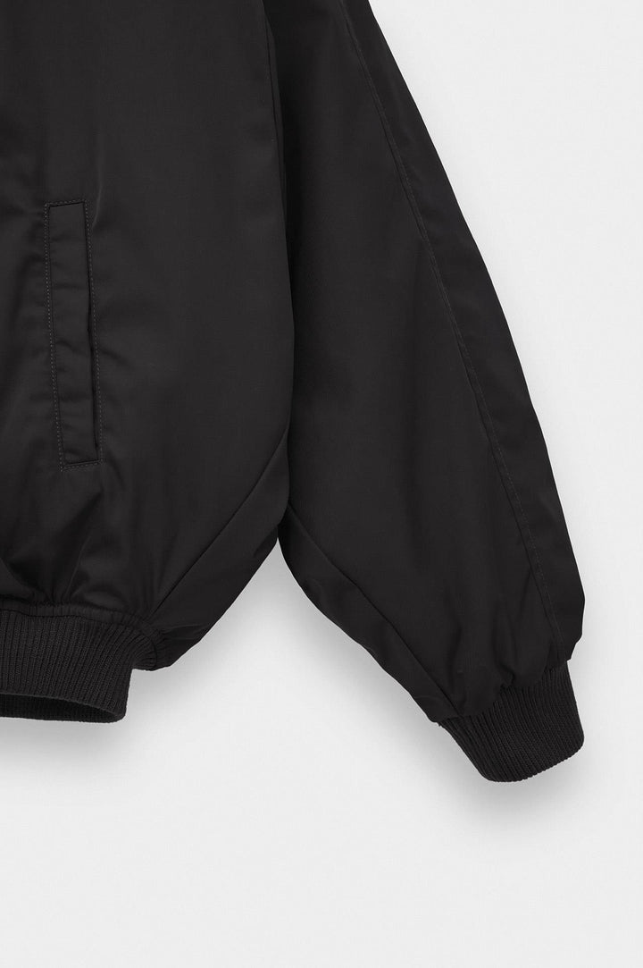 Giesto Veste bomber noire à manches chauve-souris - Noir