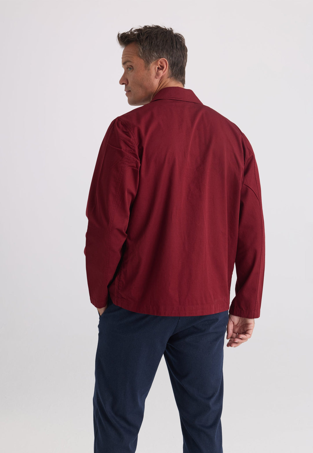 Felix Hardy Veste Worker Homme 100% Coton - Bordeaux