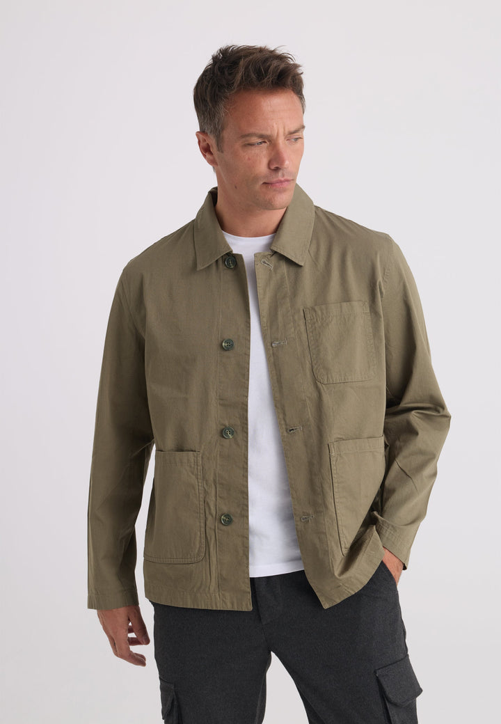Felix Hardy Veste Worker Homme 100% Coton - Kaki