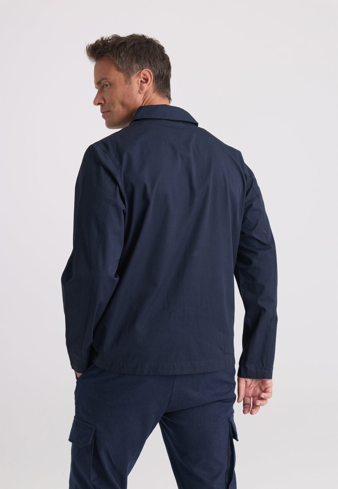 Felix Hardy Veste Worker en 100% coton pour homme - Bleu marine