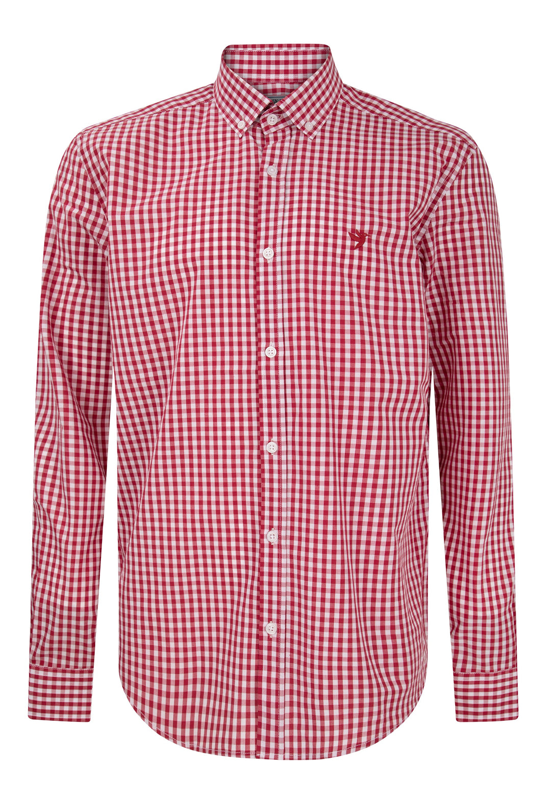 Felix Hardy Chemise à carreaux à manches longues pour homme - Bordeaux