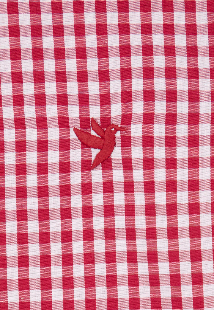 Felix Hardy Chemise à carreaux à manches longues pour homme - Bordeaux