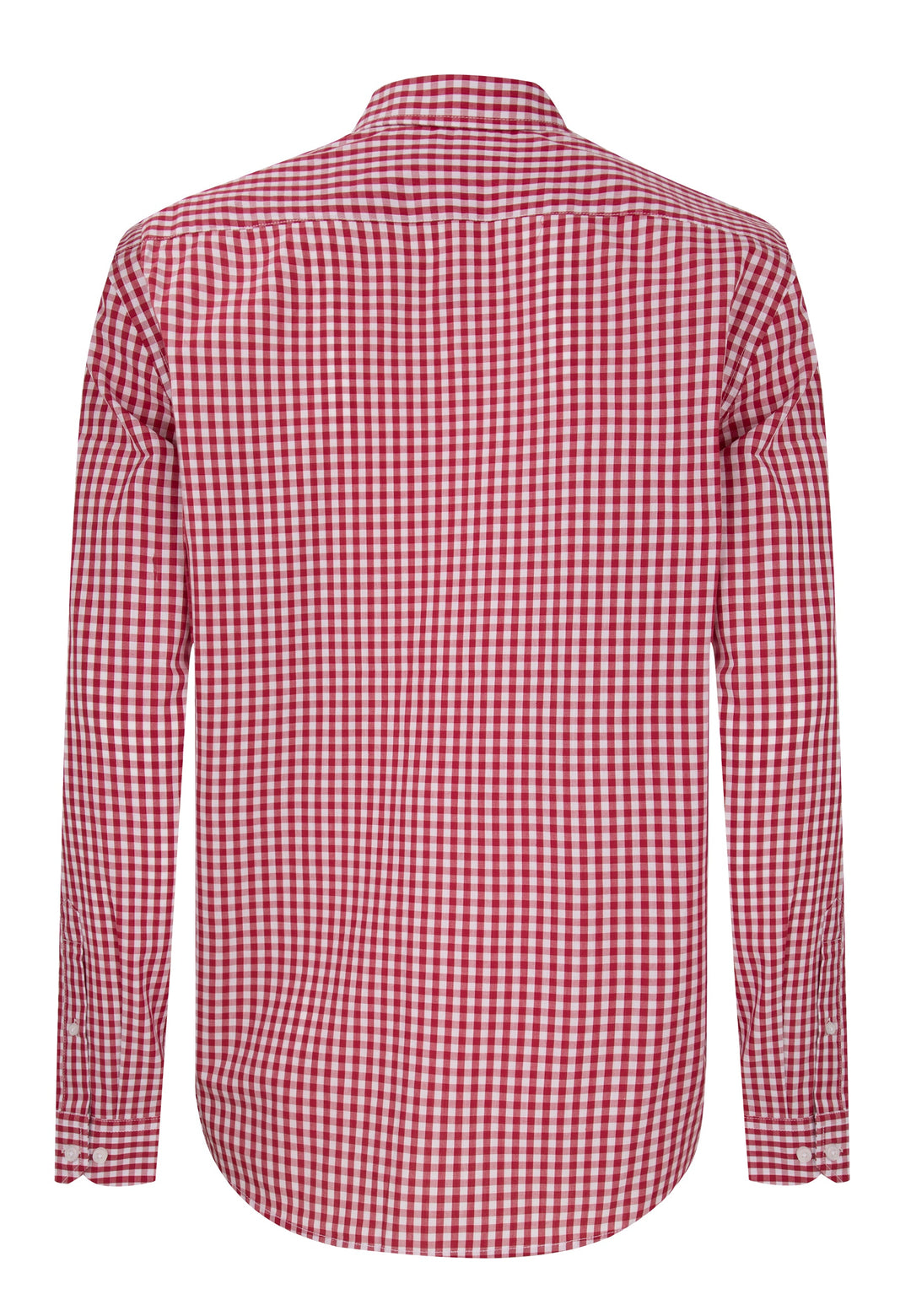 Felix Hardy Chemise à carreaux à manches longues pour homme - Bordeaux