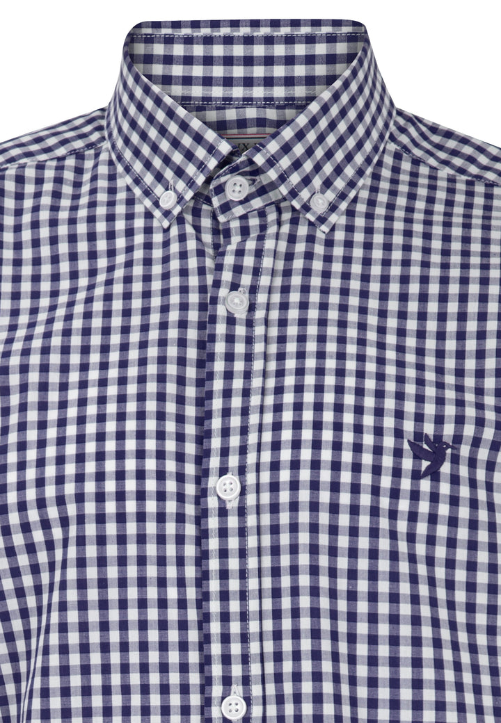 Felix Hardy Chemise à carreaux à manches longues pour homme - Bleu