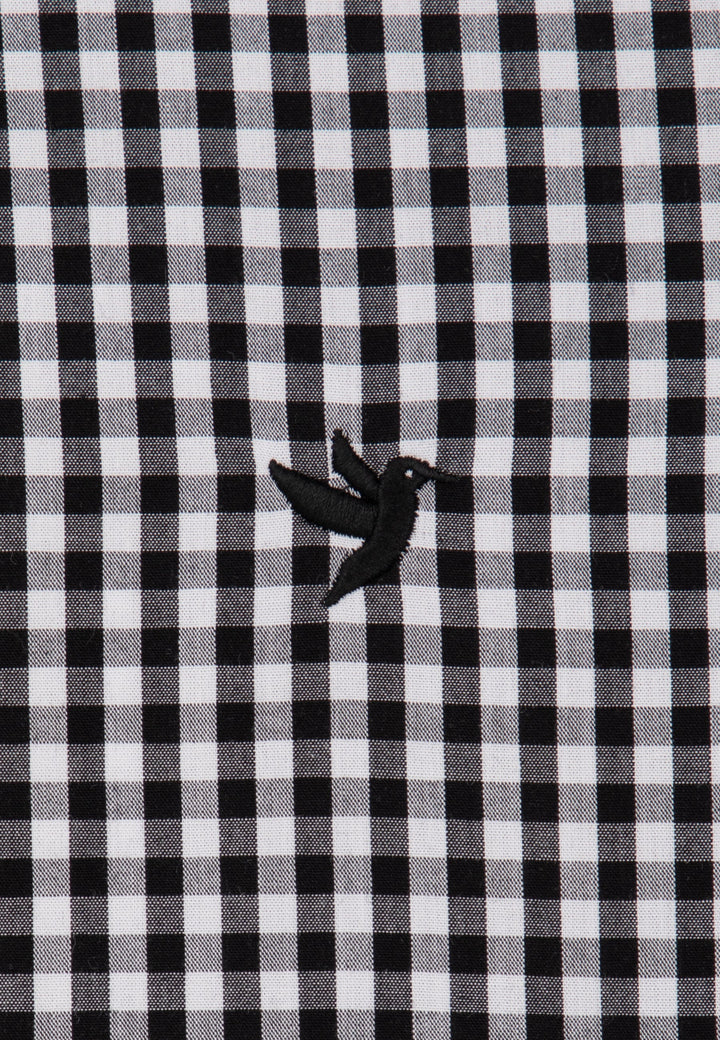 Felix Hardy Chemise à carreaux à manches longues pour homme - Noir