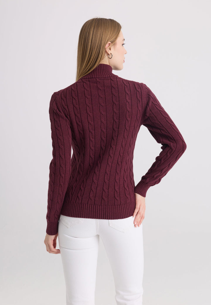 Felix Hardy Cable-knit half-zip sweater - Black