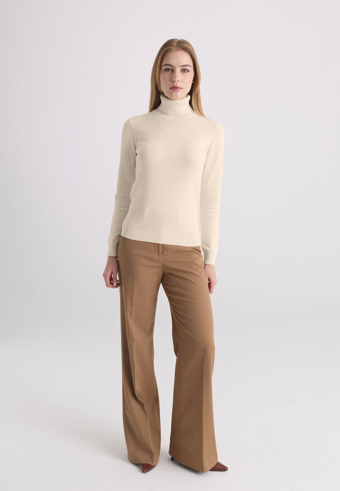 Felix Hardy Pull-over col roulé - Beige