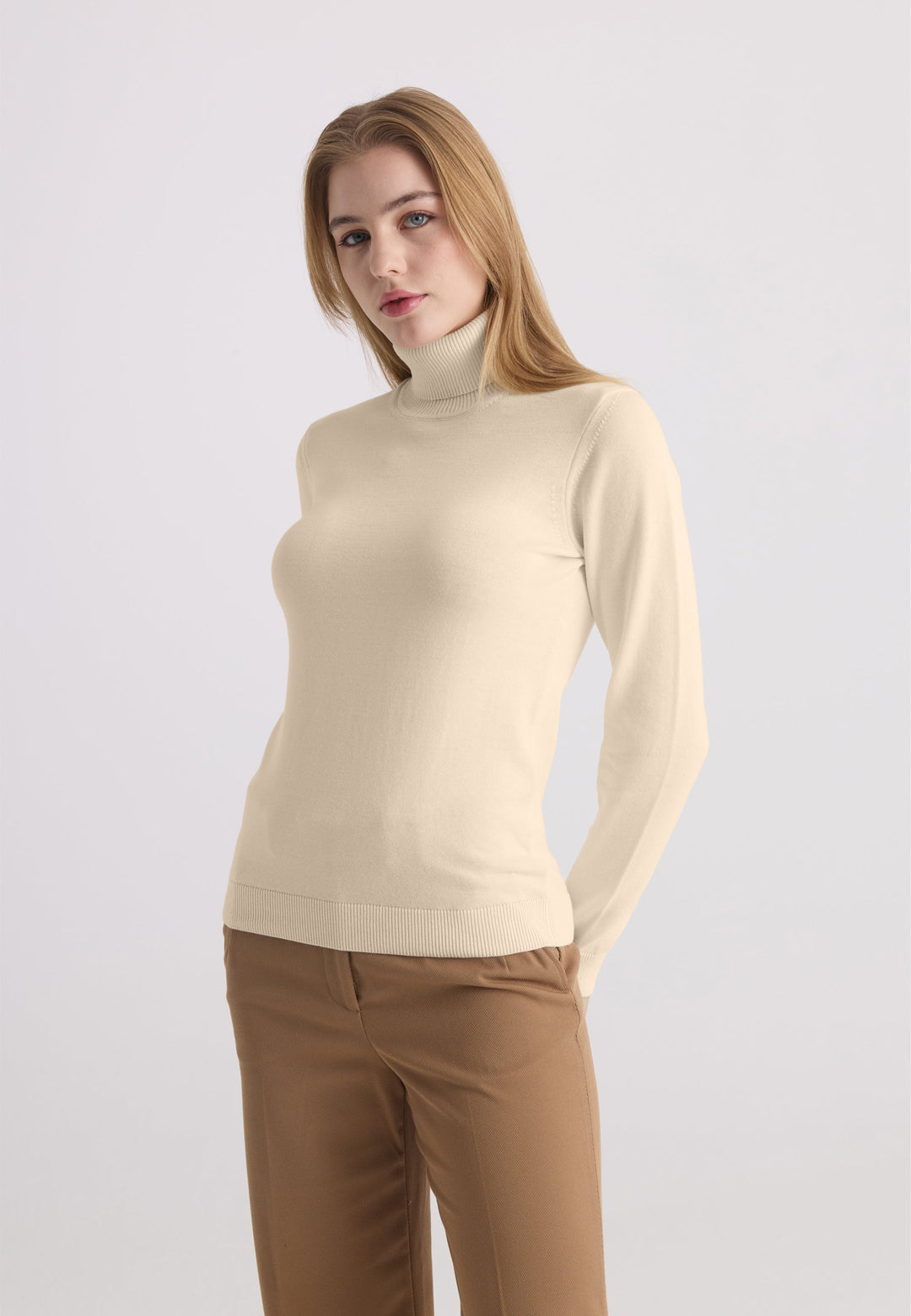 Felix Hardy Pull-over col roulé - Beige