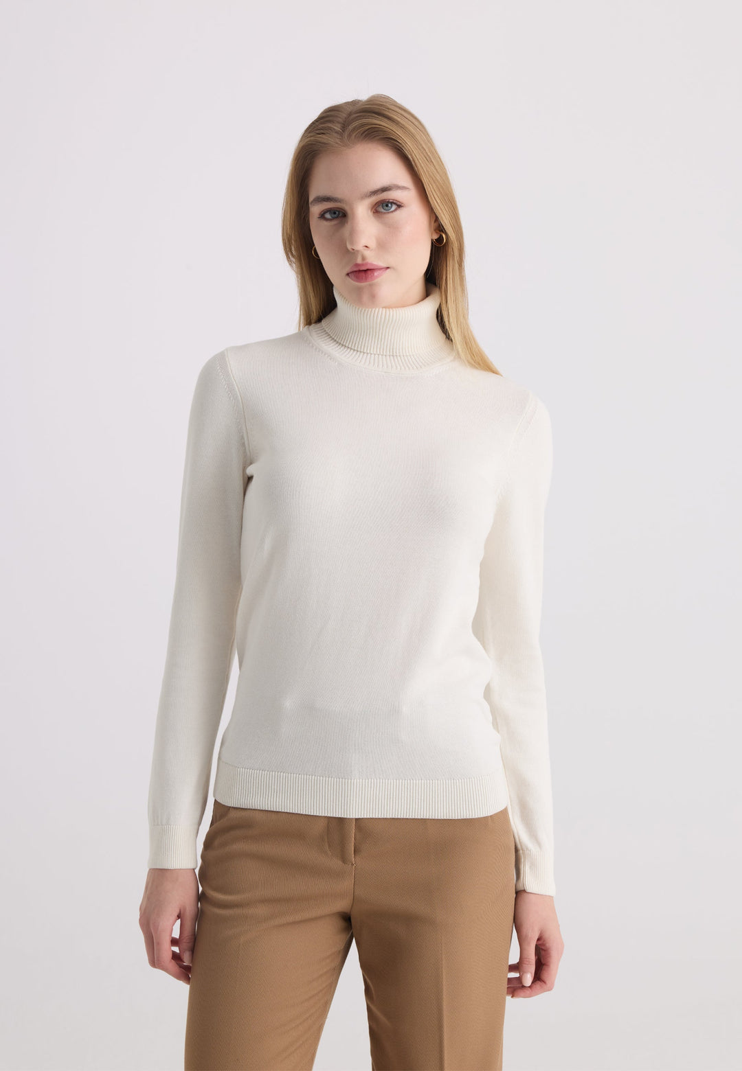 Felix Hardy Pull-over col roulé - Crème