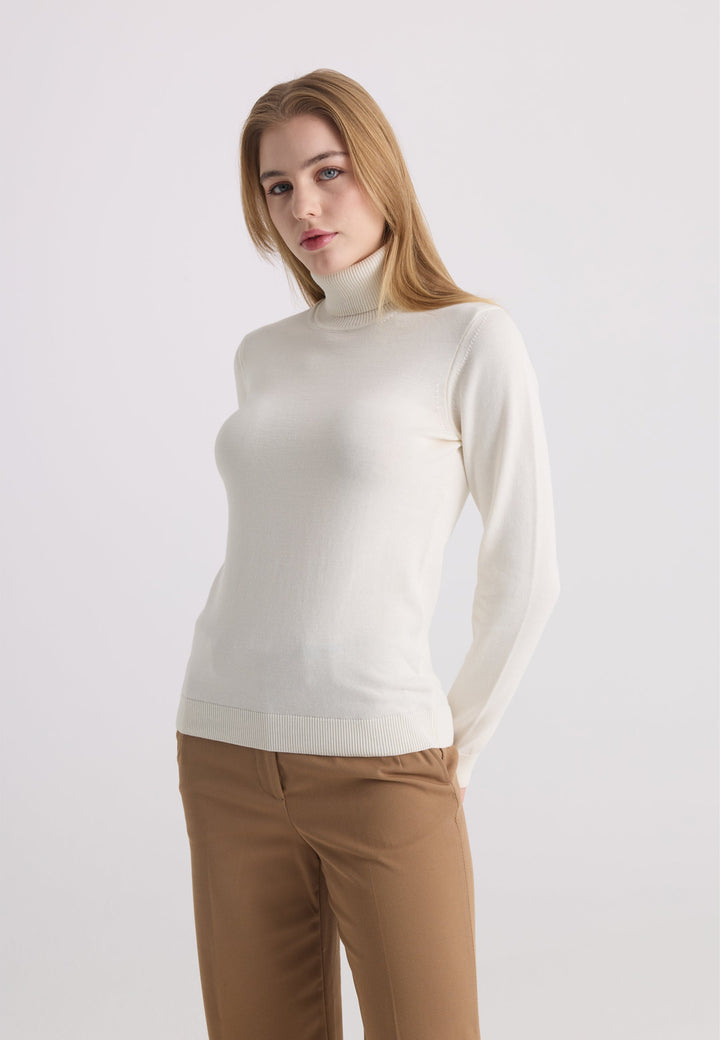 Felix Hardy Pull-over col roulé - Crème