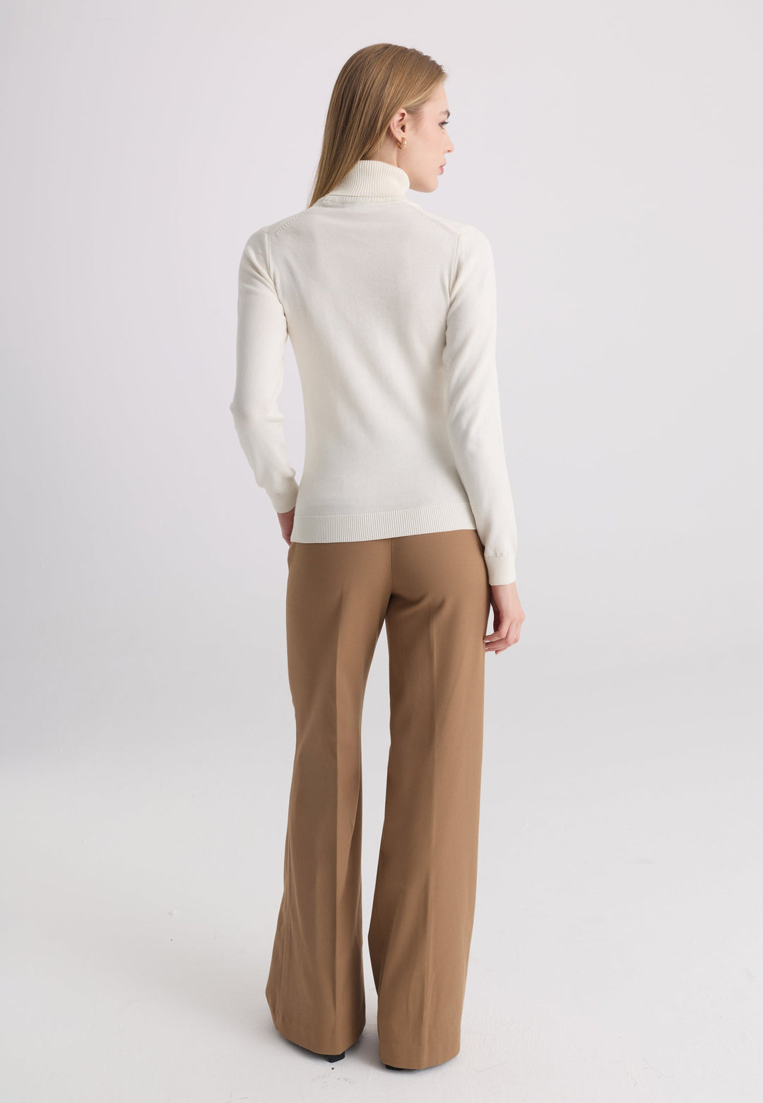 Felix Hardy Pull-over col roulé - Crème