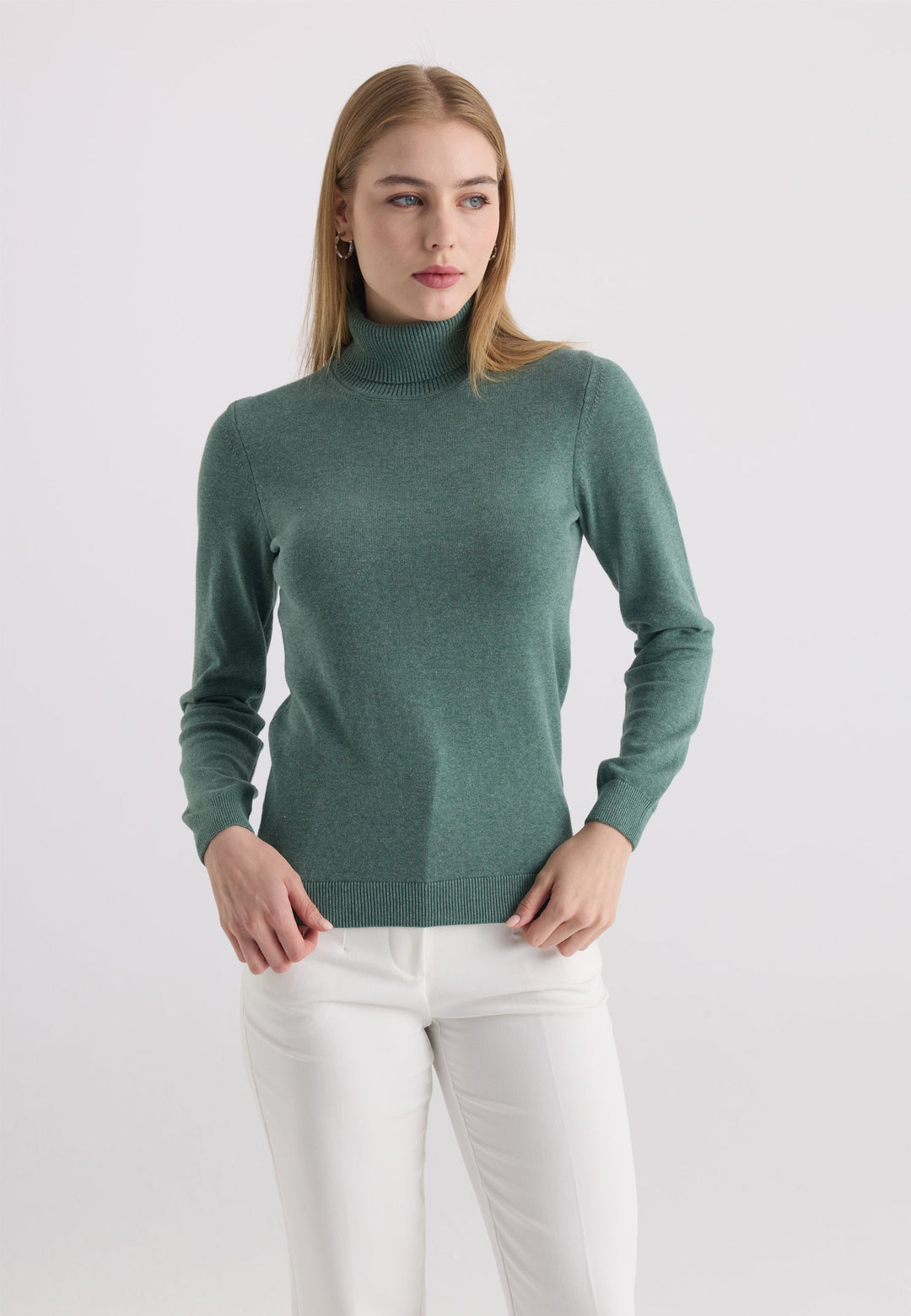 Felix Hardy Pull-over col roulé - Vert