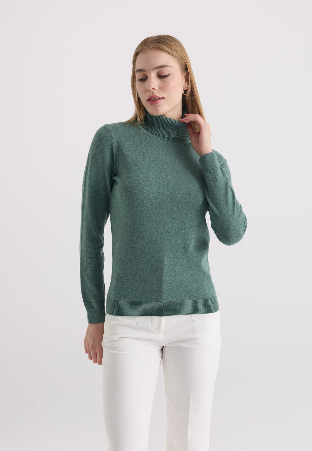 Felix Hardy Pull-over col roulé - Vert