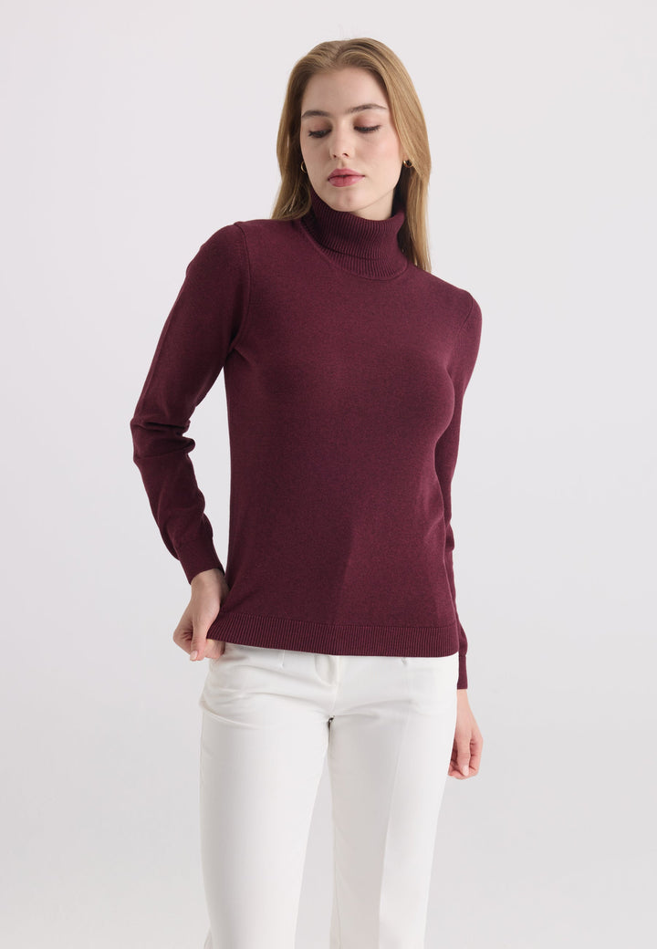 Felix Hardy Pull-over col roulé - Bordeaux