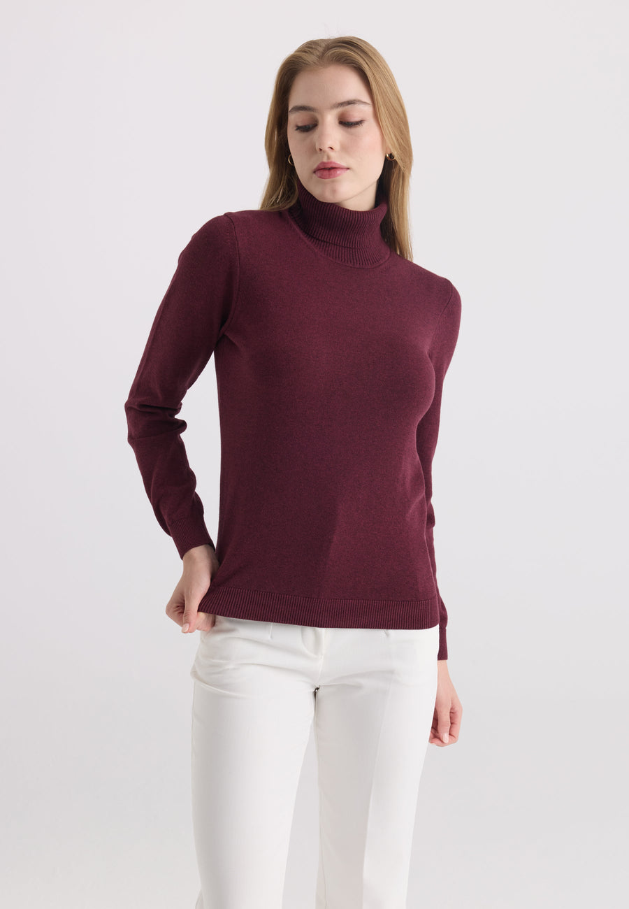 Felix Hardy Pull-over col roulé - Bordeaux