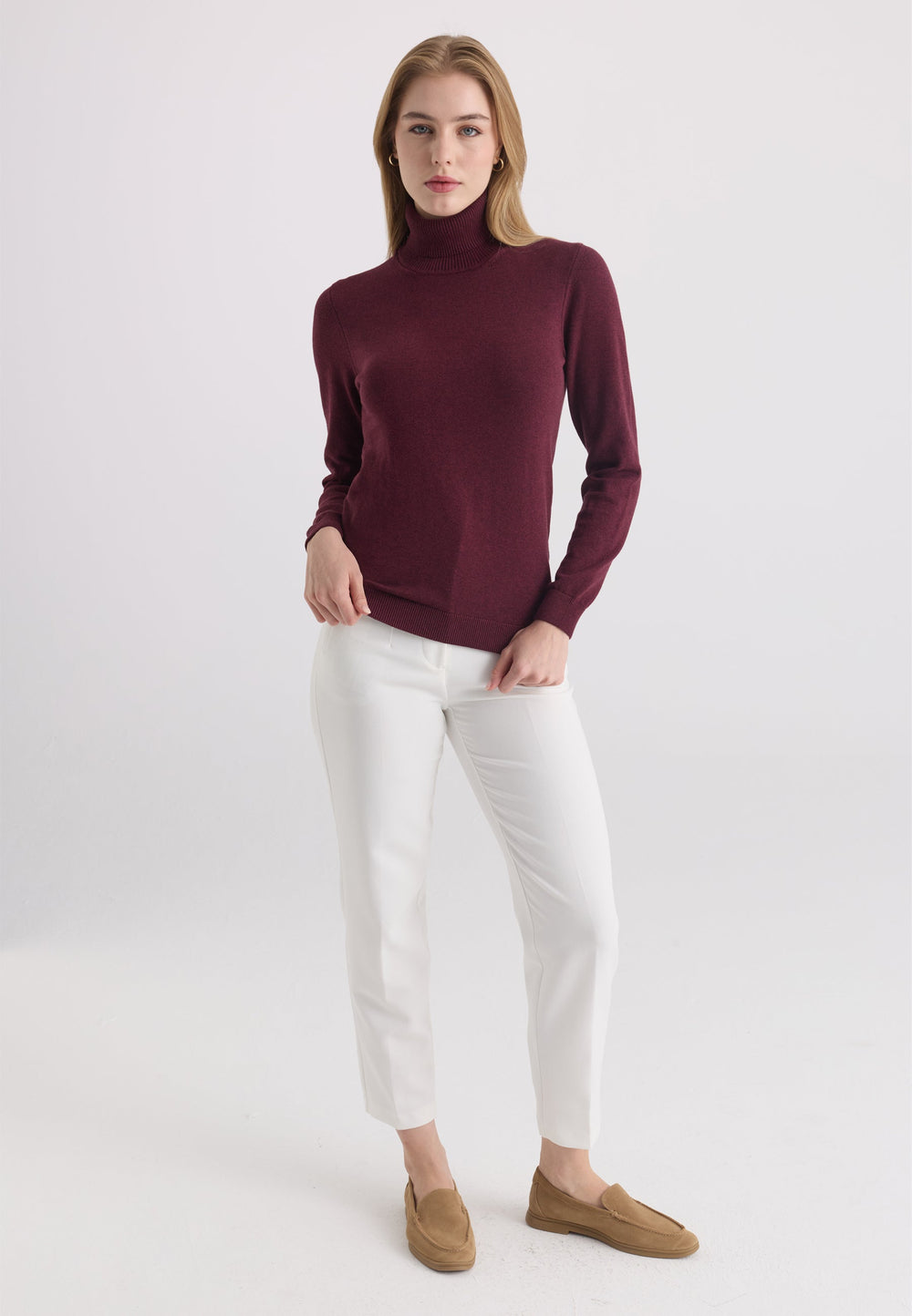 Felix Hardy Pull-over col roulé - Bordeaux