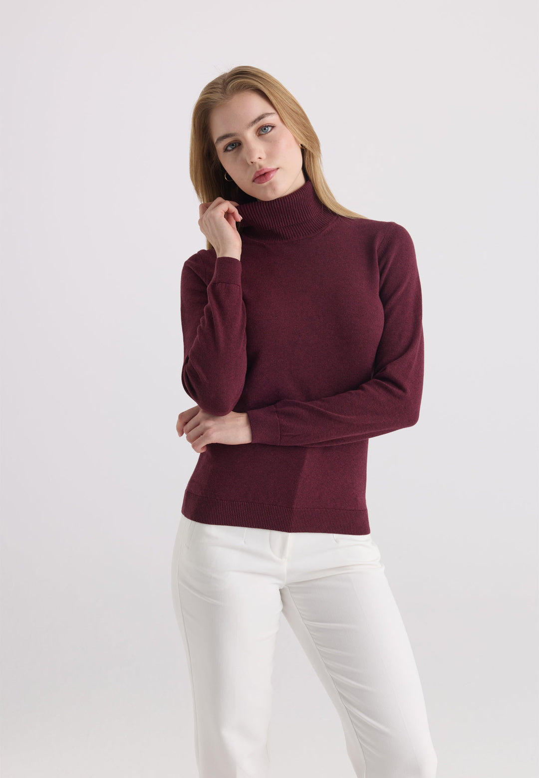 Felix Hardy Pull-over col roulé - Bordeaux