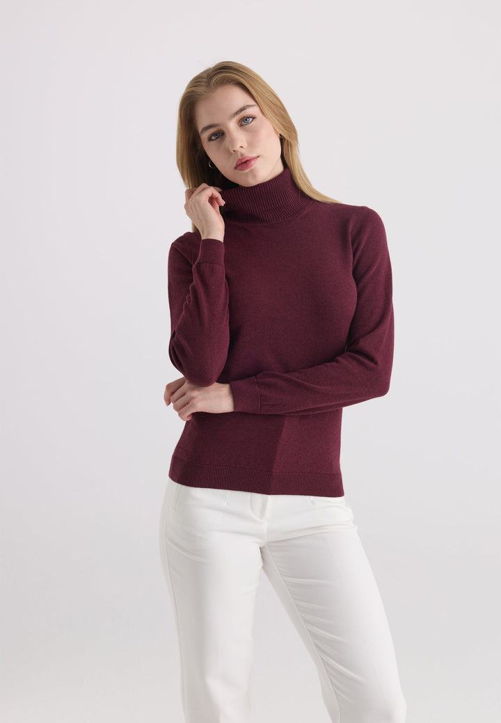 Felix Hardy Pull-over col roulé - Bordeaux