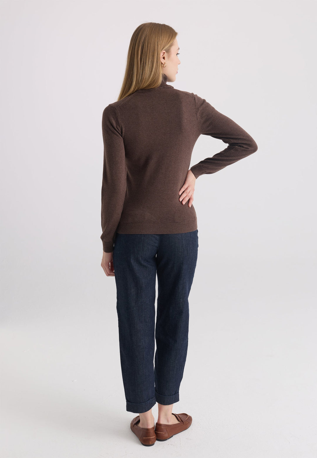 Felix Hardy Pull-over col roulé - Marron