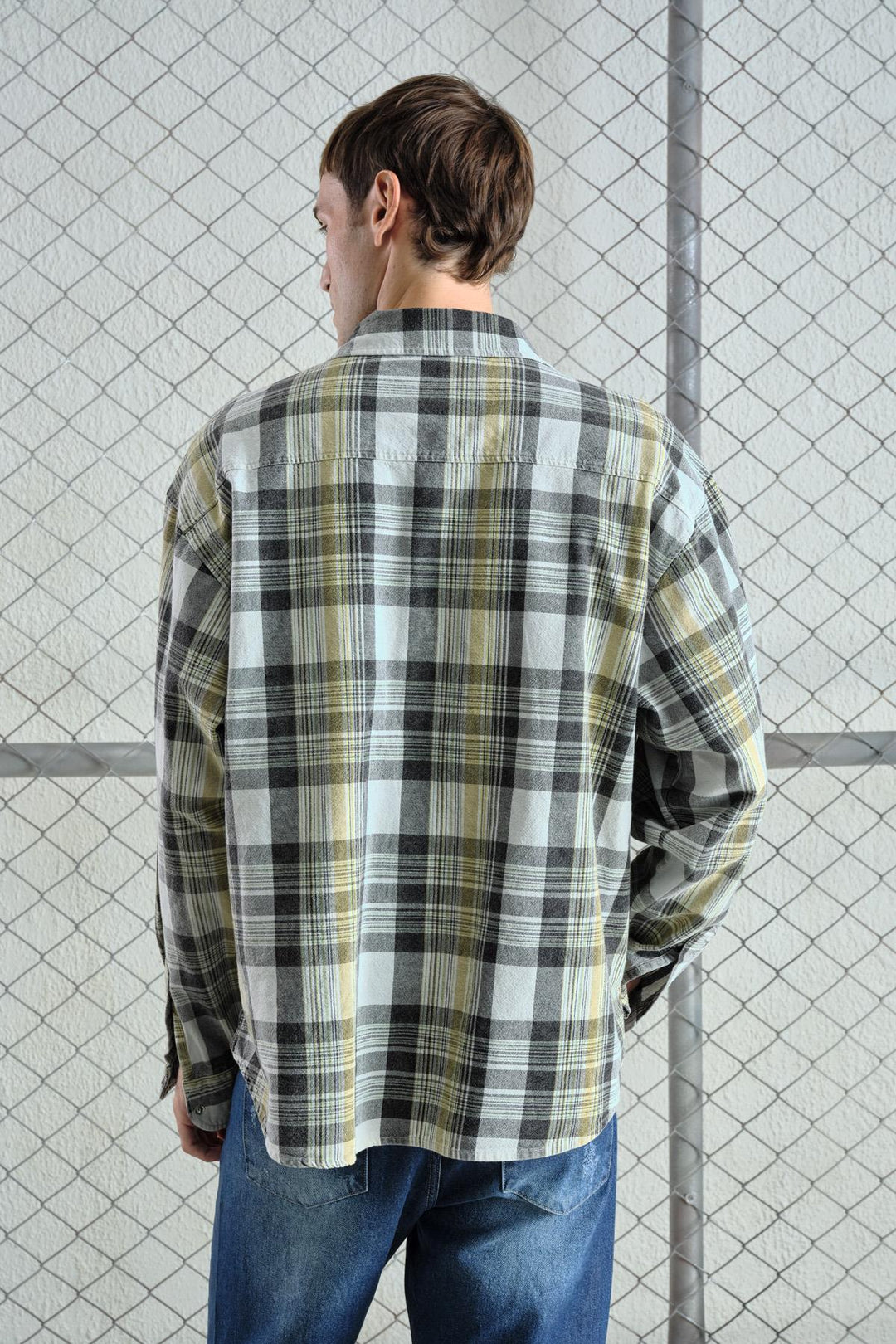 Giesto Chemise en écossais beige délavé - Beige