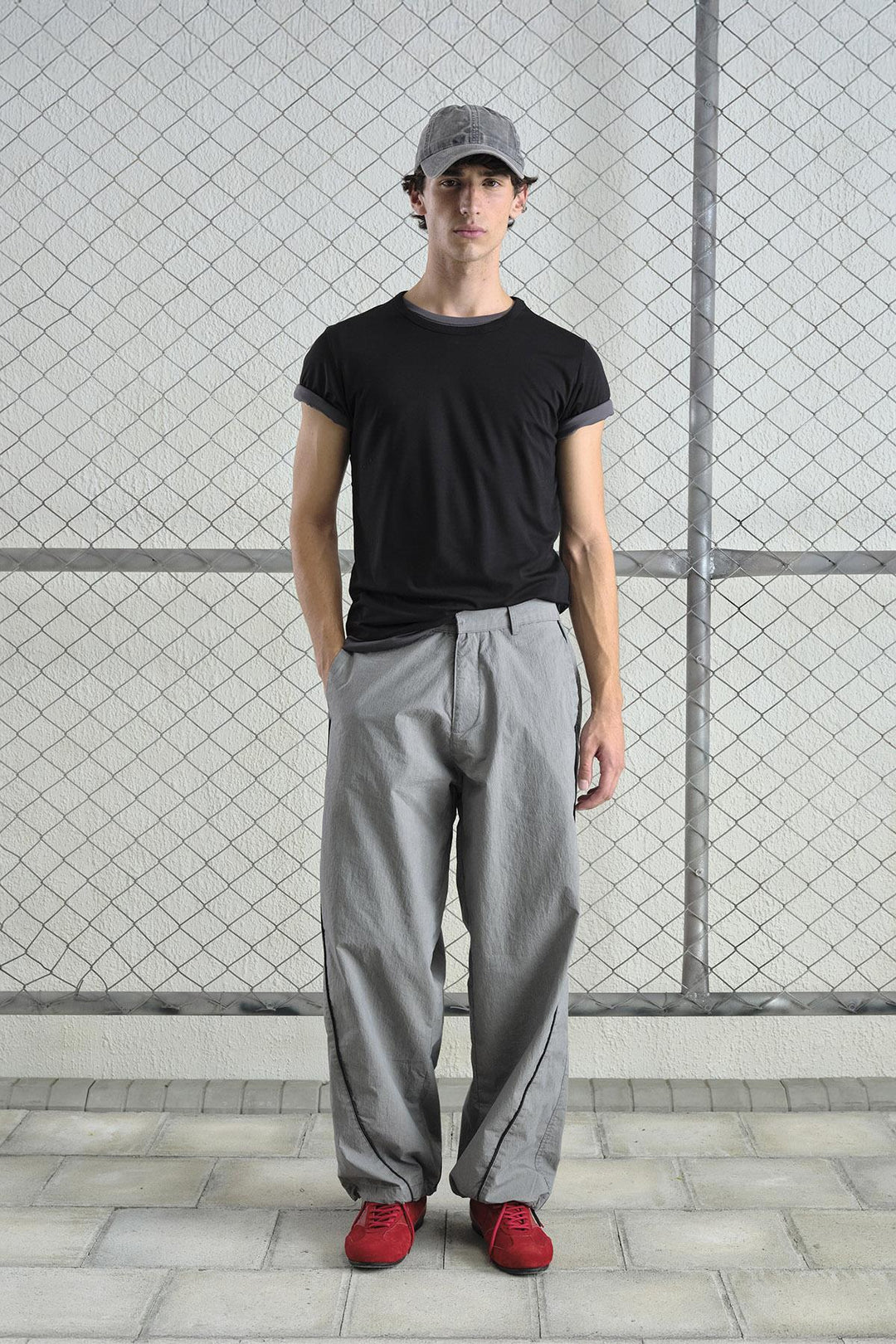 Giesto Pantalon gris délavé - Gris