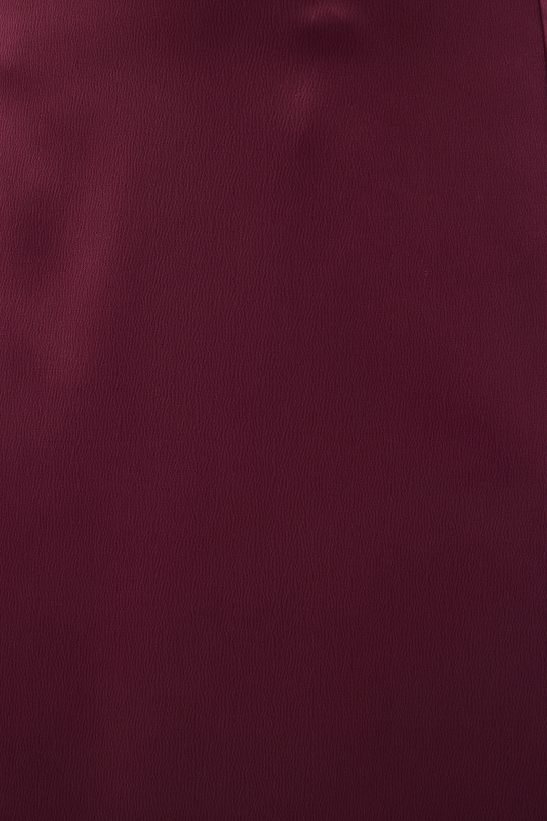 Sateen Jupe en satin fendue - Prune